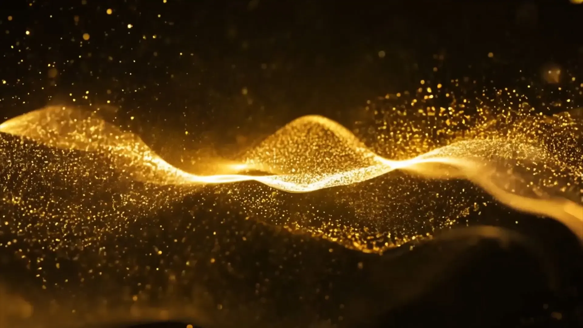 Elegant Gold Sparkle Overlay Video